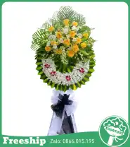 Vòng Hoa Chia Buồn – Thành Kính Phân Ưu - Mã: I-044 - Giá: 900.000đ