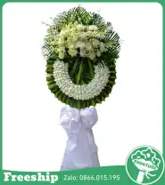 Vòng Hoa Trắng Tinh Khôi – An Nhiên - Mã: I-056 - Giá: 900.000đ