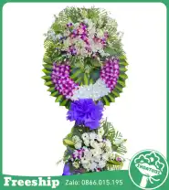 Vòng Hoa Đám Tang Phúng Điếu - Mã: I-086 - Giá: 1.300.000đ