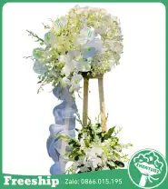 Vòng Hoa Đám Tang Sang Trọng Mix Môn - Mã: I-088 - Giá: 1.800.000đ