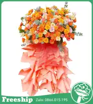 Kệ Hoa Tone Cam Vàng – Năng Lượng Khởi Đầu - Mã: I-123 - Giá: 1.800.000đ