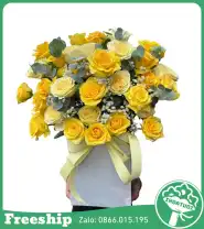 Giỏ Hoa Tone Vàng Giá Rẻ - Mã: I-148 - Giá: 450.000đ