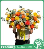 Giỏ Hoa Mix Vàng Cam Tổng Hợp - Mã: I-149 - Giá: 550.000đ