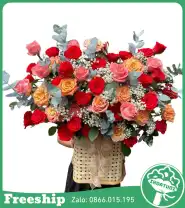 Giỏ Hoa Chúc Mừng An Nhiên &amp; Thịnh Vượng - Mã: I-157 - Giá: 700.000đ