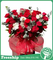 Giỏ Hoa Chúc Mừng Tỏa Sáng Ngày Mới - Mã: I-159 - Giá: 850.000đ