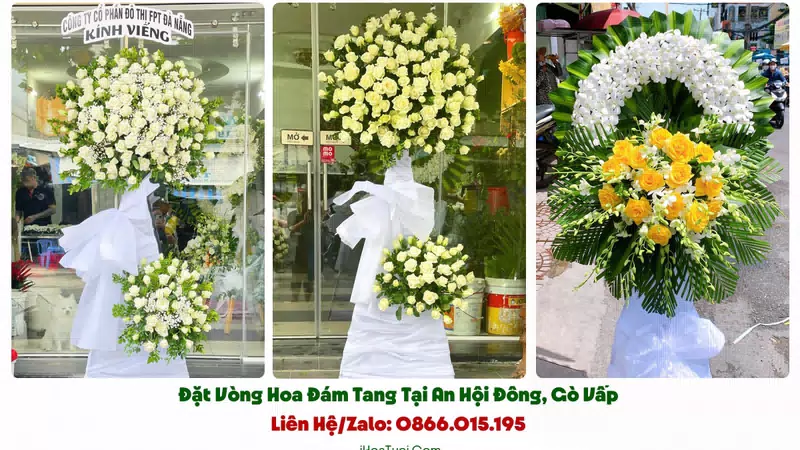 Đặt Vòng Hoa Đám Tang Phường An Hội Đông, TP.HCM (Gò Vấp Cũ)