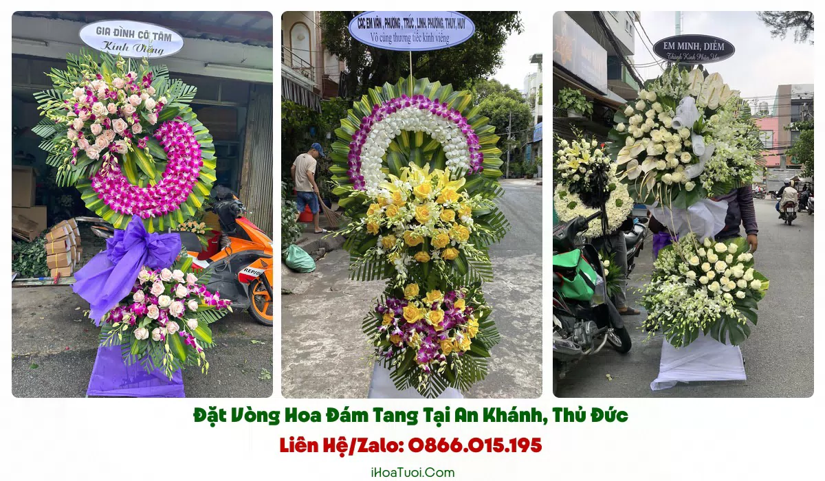 Vòng Hoa Viếng Đám Tang Phường An Khánh, TP.HCM (Thủ Đức Cũ)