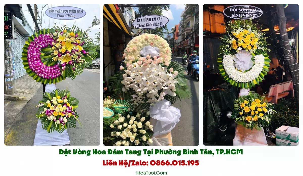 Giao vòng hoa viếng đúng giờ tại khu công nghiệp Vĩnh Lộc, Bình Tân