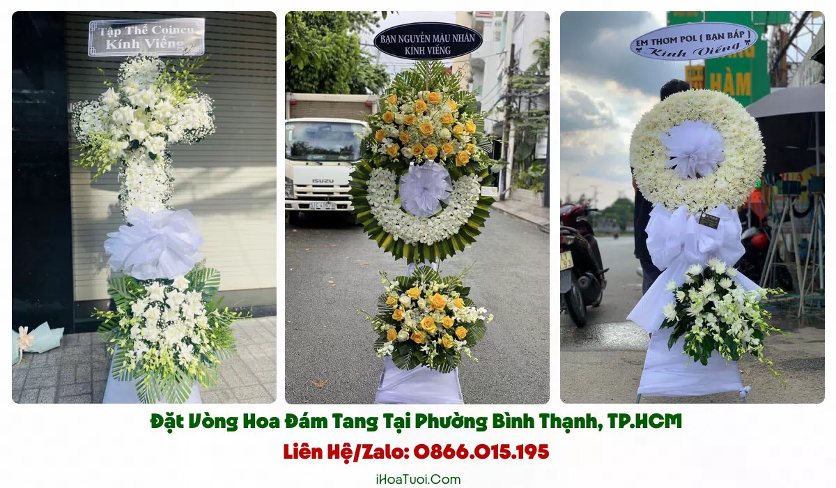 Đặt Vòng Hoa Tang Lễ Phường Bình Thạnh, TP.HCM (Quận Bình Thạnh Cũ)
