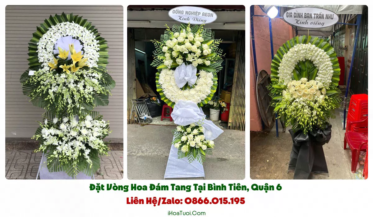 iHoaTuoi.Com giao vòng hoa viếng đúng giờ tại Phường Bình Tiên