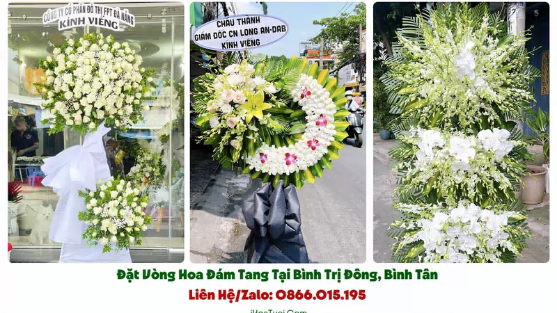 Đặt Hoa Tang Lễ Phường Bình Trị Đông, TP.HCM (Quận Bình Tân Cũ)