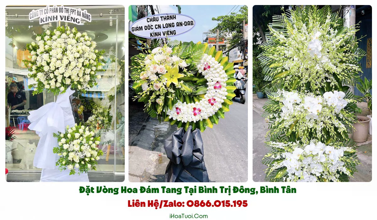 Đặt Hoa Tang Lễ Phường Bình Trị Đông, TP.HCM (Quận Bình Tân Cũ)