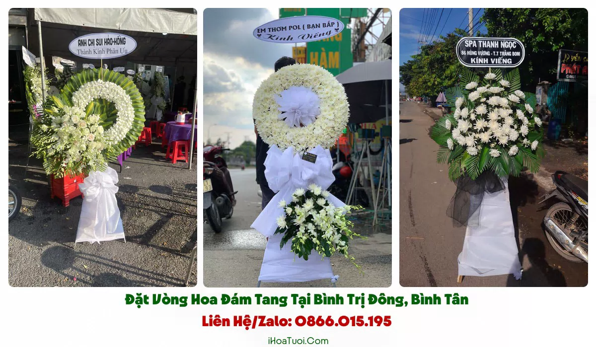 iHoaTuoi.Com giao hoa tang lễ đúng giờ tại Phường Bình Trị Đông