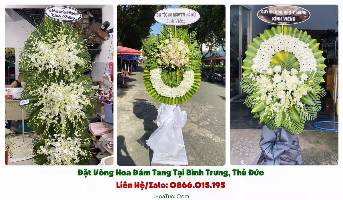iHoaTuoi.Com giao vòng hoa viếng đúng giờ tại Phường Bình Trưng