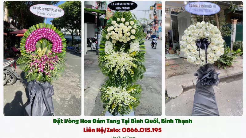 Đặt Vòng Hoa Tang Lễ Phường Bình Quới, TP.HCM (Quận Bình Thạnh Cũ)