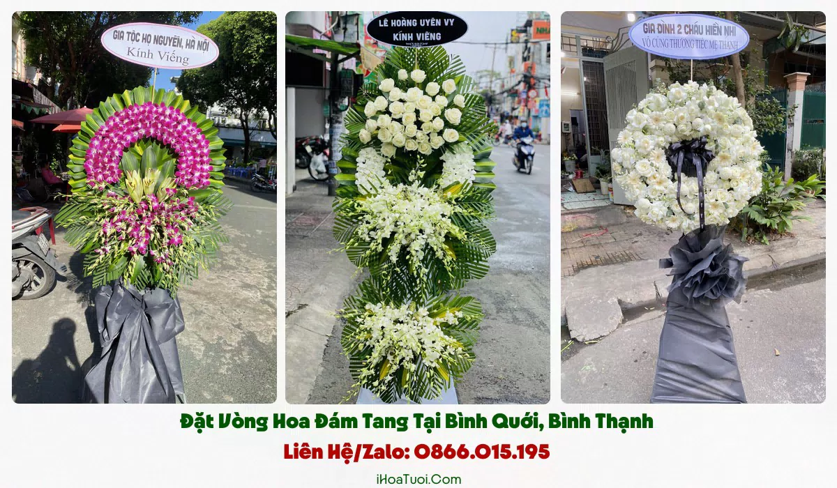 Đặt Vòng Hoa Tang Lễ Phường Bình Quới, TP.HCM (Quận Bình Thạnh Cũ)
