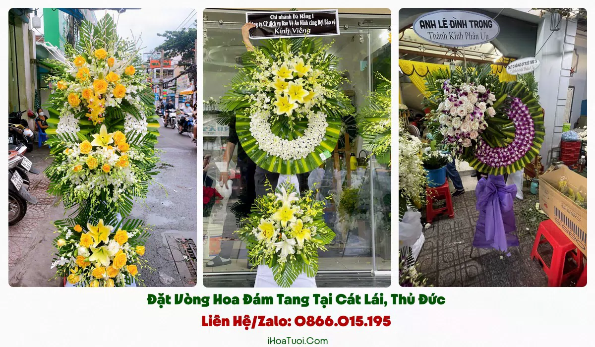 Giao vòng hoa tang lễ khắp Phường Cát Lái và khu lân cận