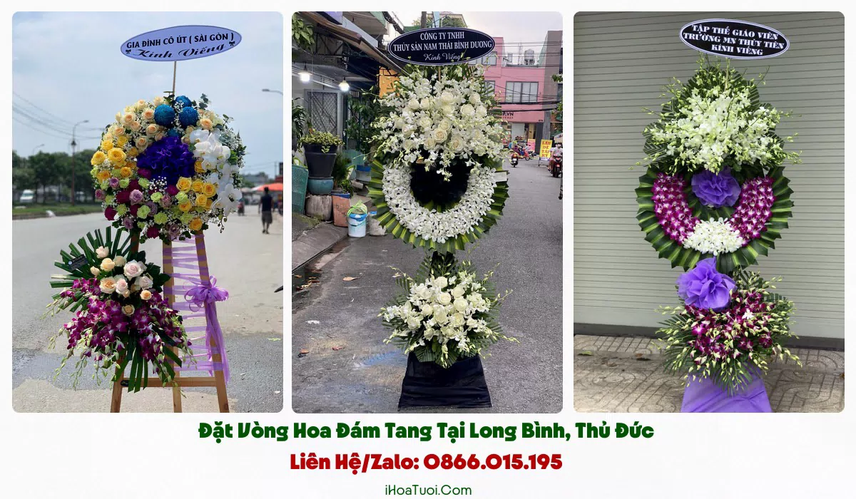Giao hoa tang lễ đúng giờ tại Phường Long Bình