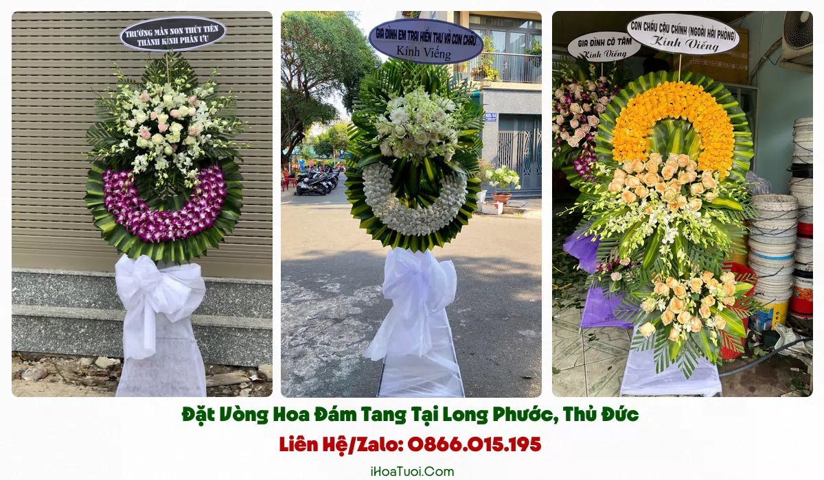 Giao vòng hoa viếng đúng giờ tại Long Phước