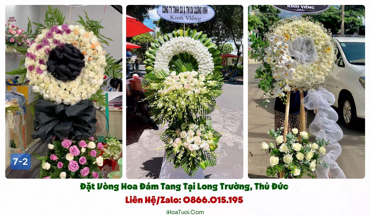 Giao vòng hoa tang lễ đúng giờ tại Long Trường