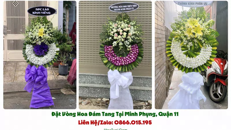 Đặt Vòng Hoa Đám Tang Phường Minh Phụng, TP.HCM (Quận 11 Cũ)