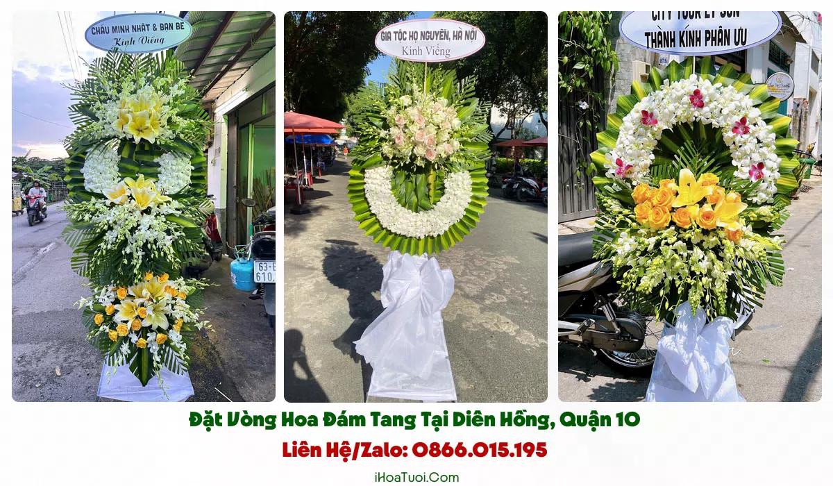 Giao hoa viếng khắp Phường Diên Hồng và khu lân cận
