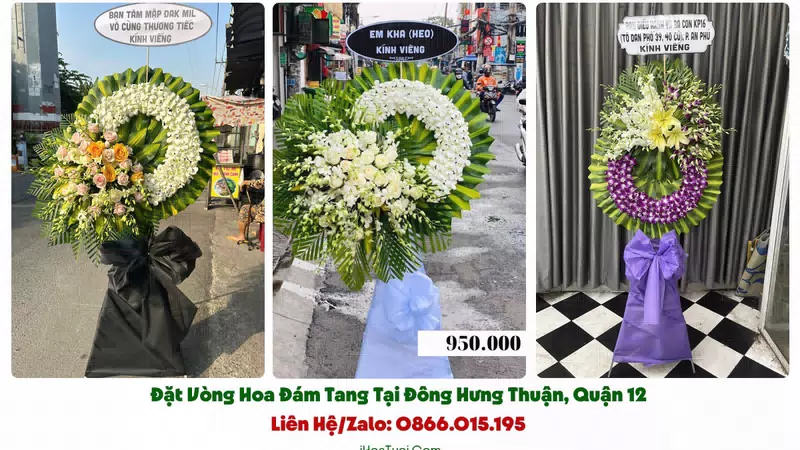 Đặt Hoa Tang Lễ Phường Đông Hưng Thuận, TP.HCM (Quận 12 Cũ)