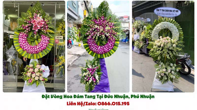 Vòng Hoa Viếng Đám Tang P.Đức Nhuận, TP.HCM (Phú Nhuận Cũ)
