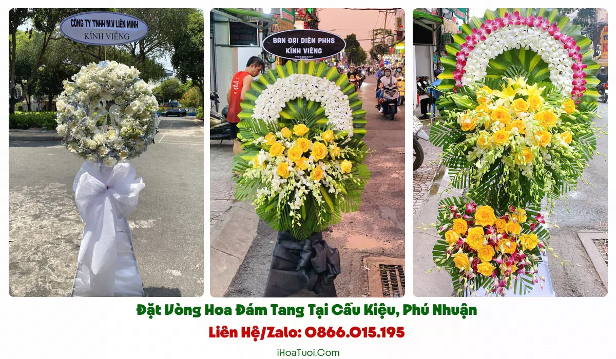 Đặt Vòng Hoa Đám Tang Phường Cầu Kiệu, TP.HCM (Phú Nhuận Cũ)