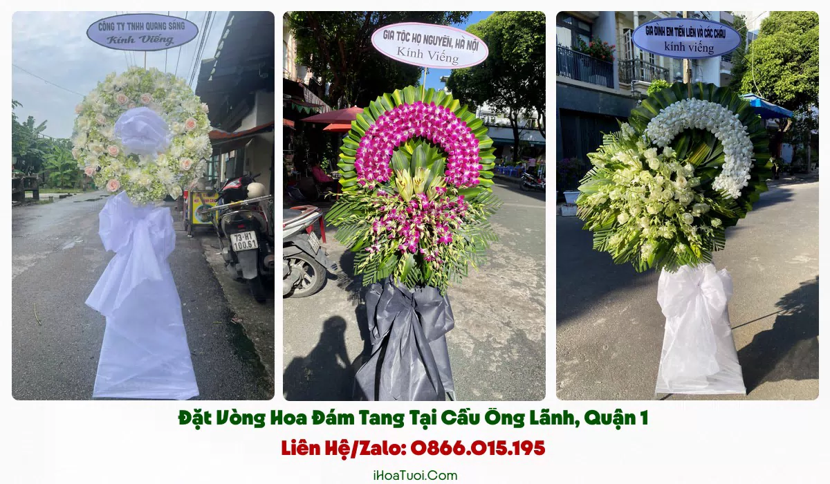 Kệ hoa 2 tầng viếng đối tác bạn hàng Phường Cầu Ông Lãnh
