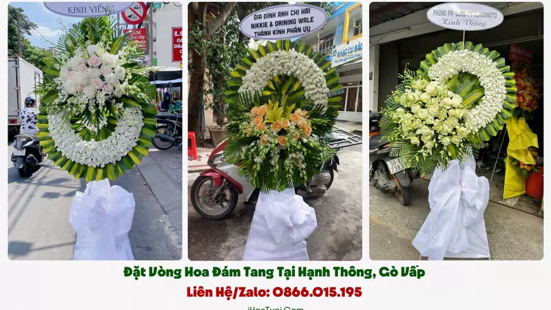 Đặt Vòng Hoa Đám Tang Phường Hạnh Thông, TP.HCM (Gò Vấp Cũ)