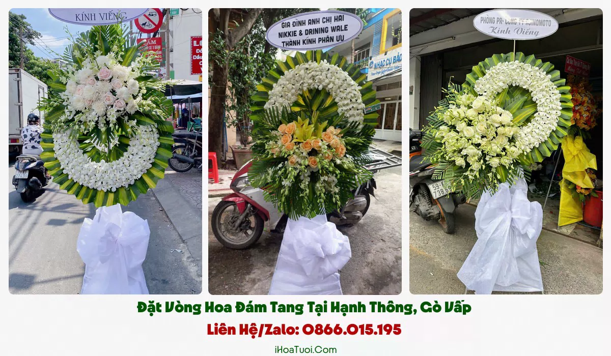 Đặt Vòng Hoa Đám Tang Phường Hạnh Thông, TP.HCM (Gò Vấp Cũ)