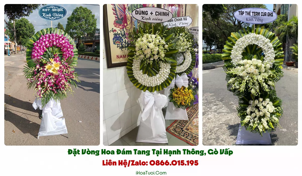 Giao vòng hoa đám tang đúng giờ tại Phường Hạnh Thông
