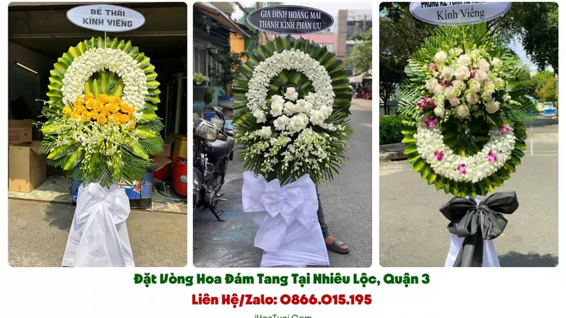 Đặt Vòng Hoa Đám Tang Phường Nhiêu Lộc, TP.HCM (Quận 3 Cũ)