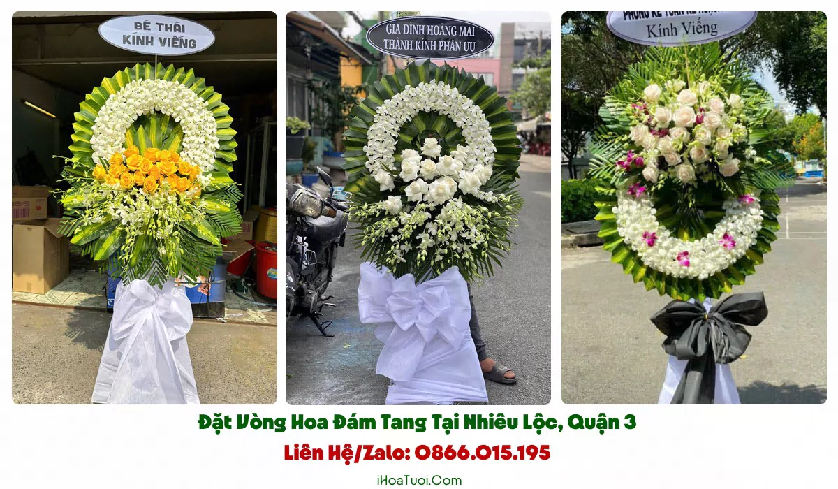 Đặt Vòng Hoa Đám Tang Phường Nhiêu Lộc, TP.HCM (Quận 3 Cũ)