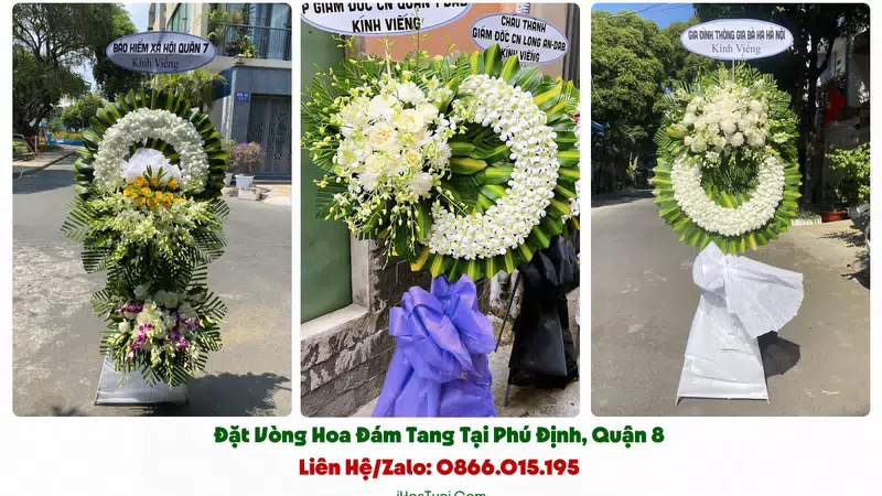 Đặt Hoa Tang Lễ Phường Phú Định, TP.HCM (Quận 8 Cũ)