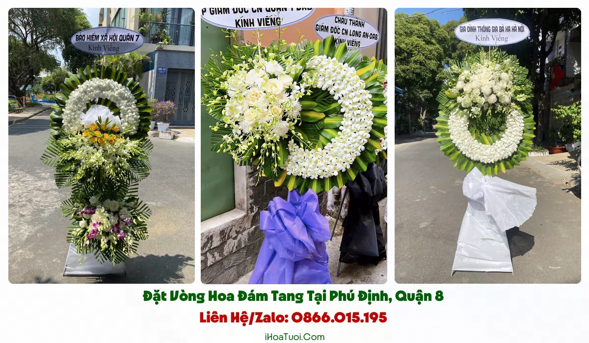 Đặt Hoa Tang Lễ Phường Phú Định, TP.HCM (Quận 8 Cũ)