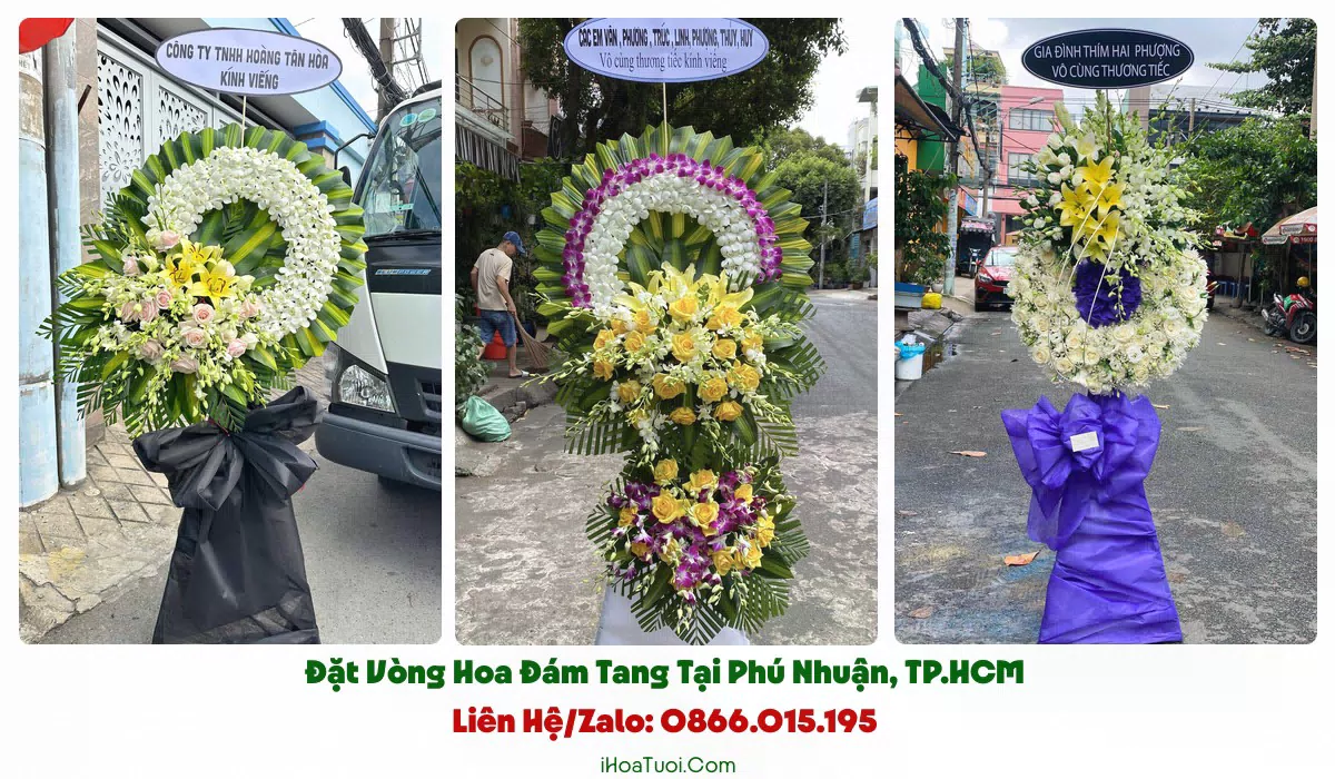 Các mẫu vòng hoa viếng đám tang Phường Phú Nhuận
