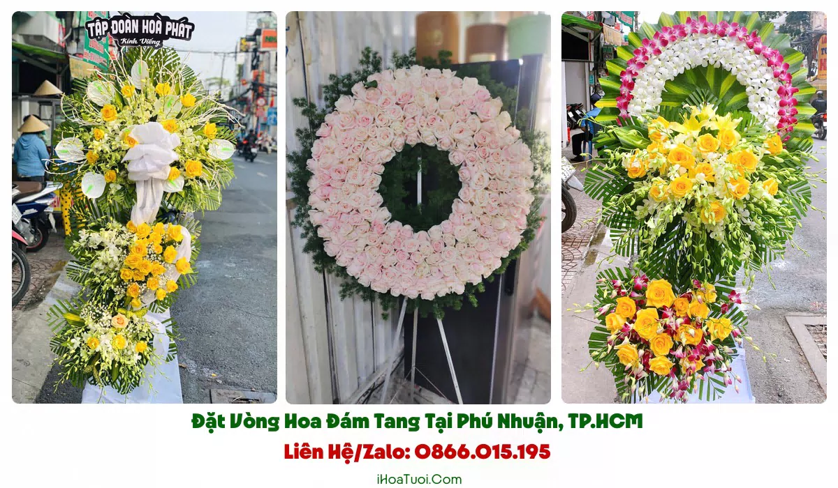 Kệ hoa viếng trang nghiêm tại Phường Phú Nhuận