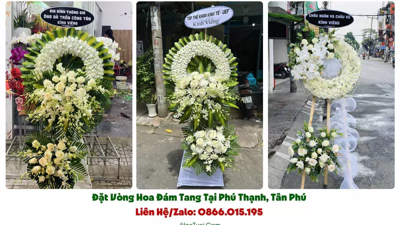 Đặt Vòng Hoa Đám Tang Phường Phú Thạnh, TP.HCM (Quận Tân Phú Cũ)