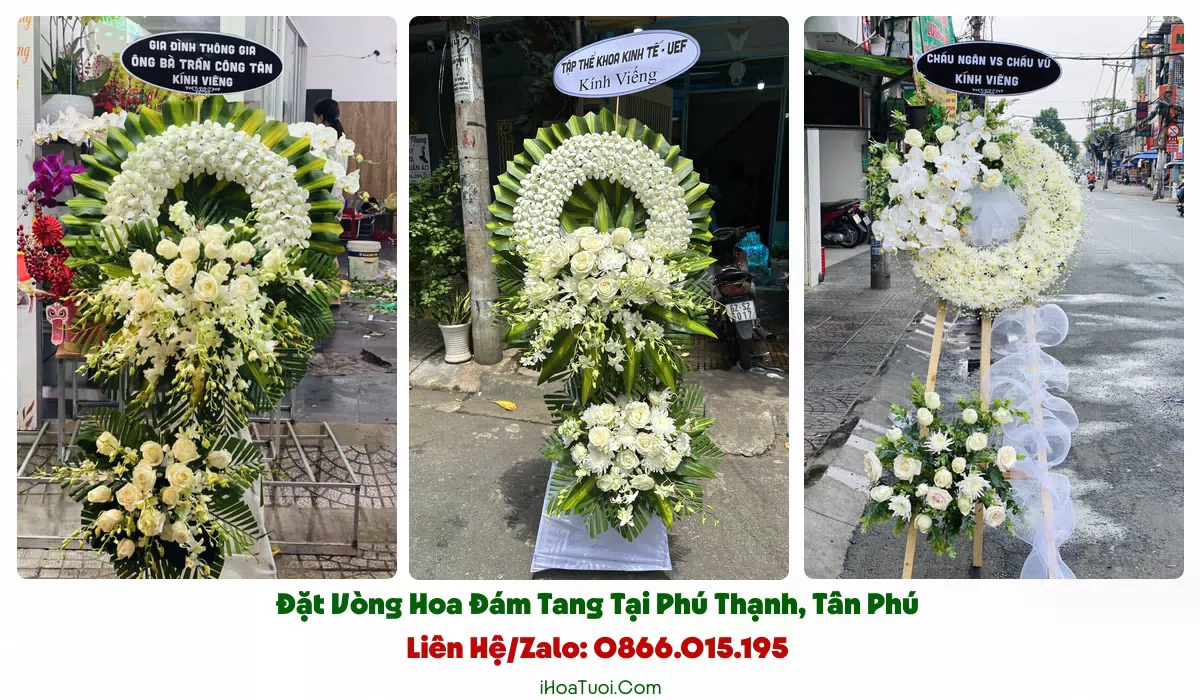Đặt Vòng Hoa Đám Tang Phường Phú Thạnh, TP.HCM (Quận Tân Phú Cũ)