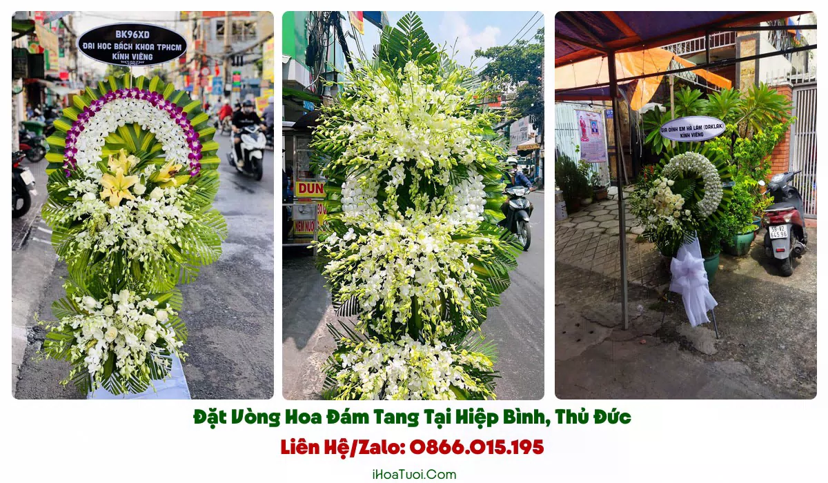 Các loại vòng hoa đám tang Phường Hiệp Bình