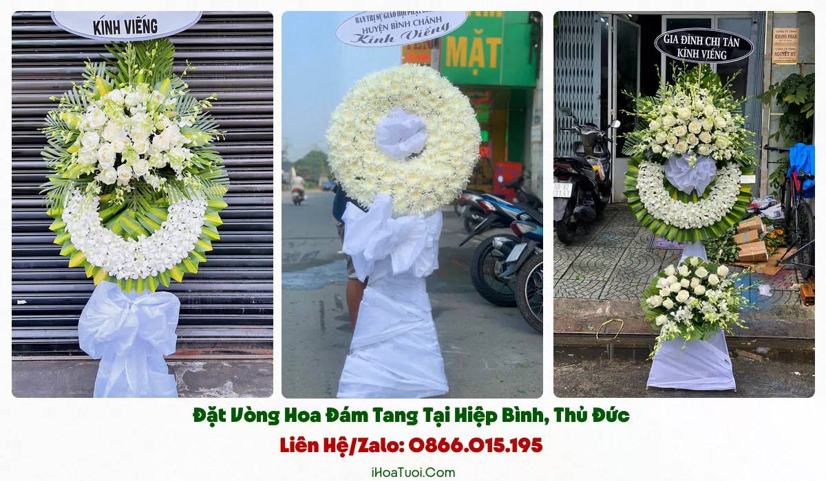 Giao vòng hoa đám tang khắp Phường Hiệp Bình và lân cận