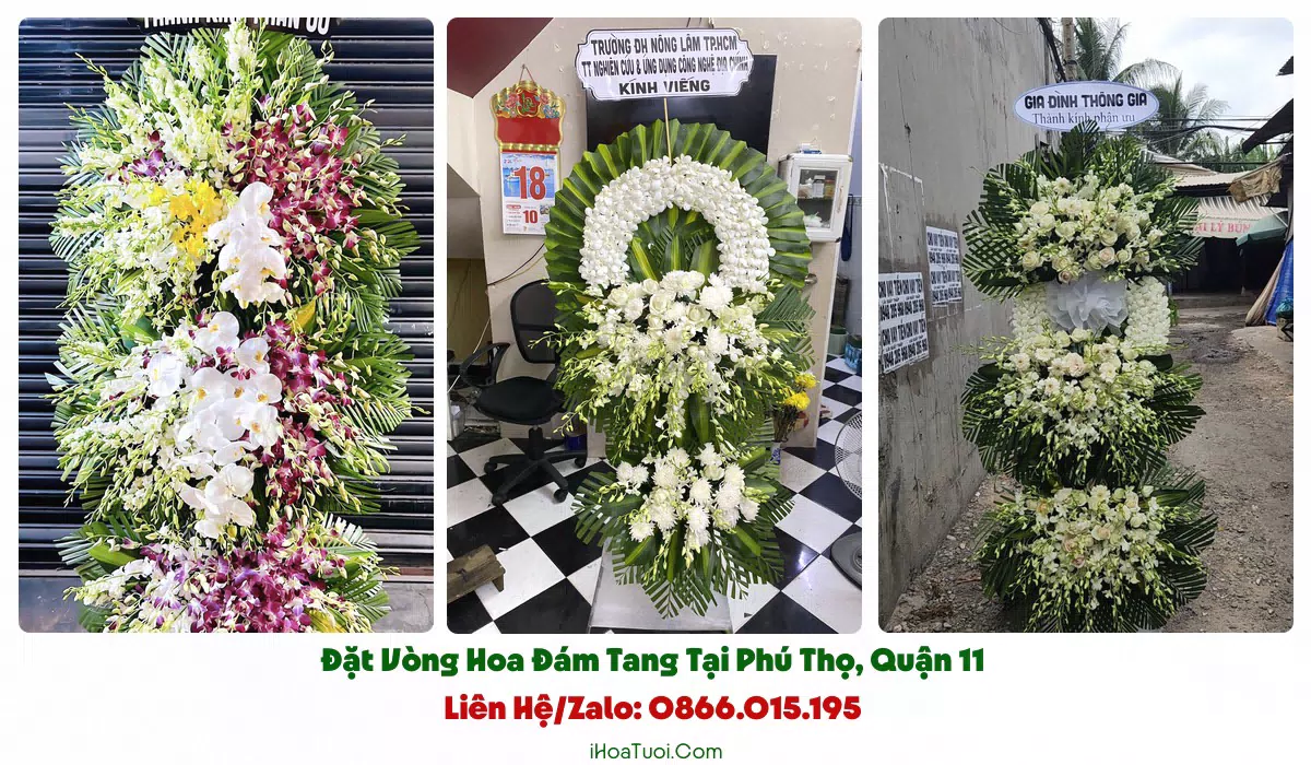 iHoaTuoi.Com giao vòng hoa đám tang khắp Phường Phú Thọ và lân cận