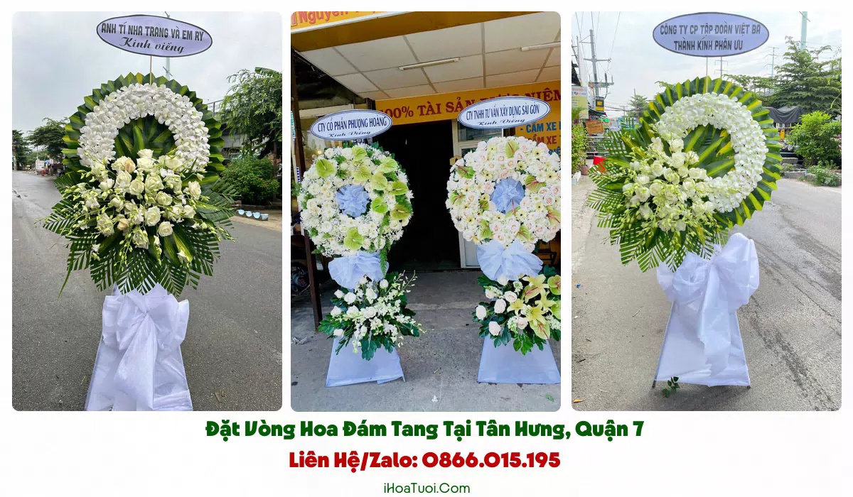 Đặt Vòng Hoa Đám Tang Phường Tân Hưng, TP.HCM (Quận 7 Cũ)