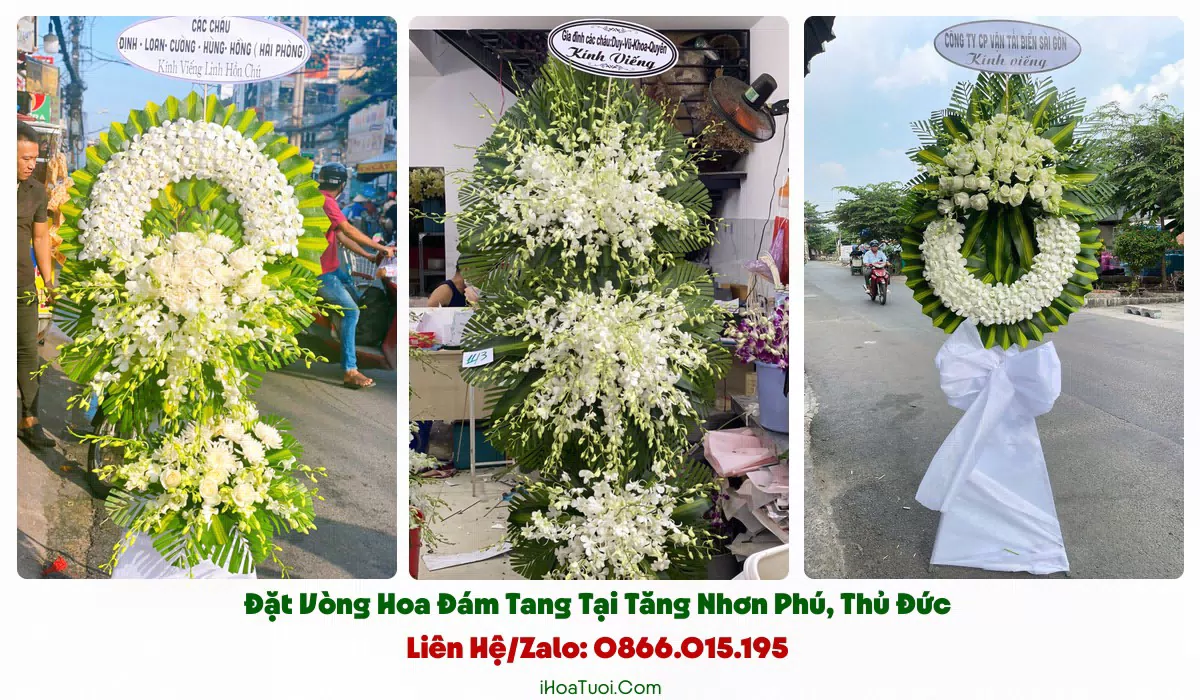 Kệ hoa viếng trang nghiêm tại Phường Tăng Nhơn Phú