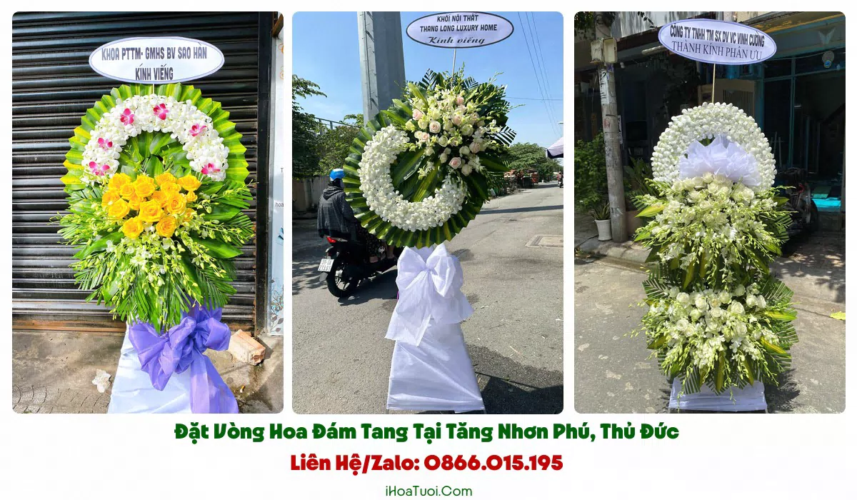 Giao hoa tang lễ đúng giờ tại Phường Tăng Nhơn Phú