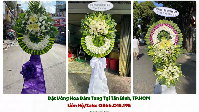 Vòng Hoa Viếng Đám Tang Phường Tân Bình, TP.HCM (Quận Tân Bình Cũ)