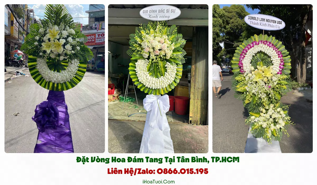 Vòng Hoa Viếng Đám Tang Phường Tân Bình, TP.HCM (Quận Tân Bình Cũ)