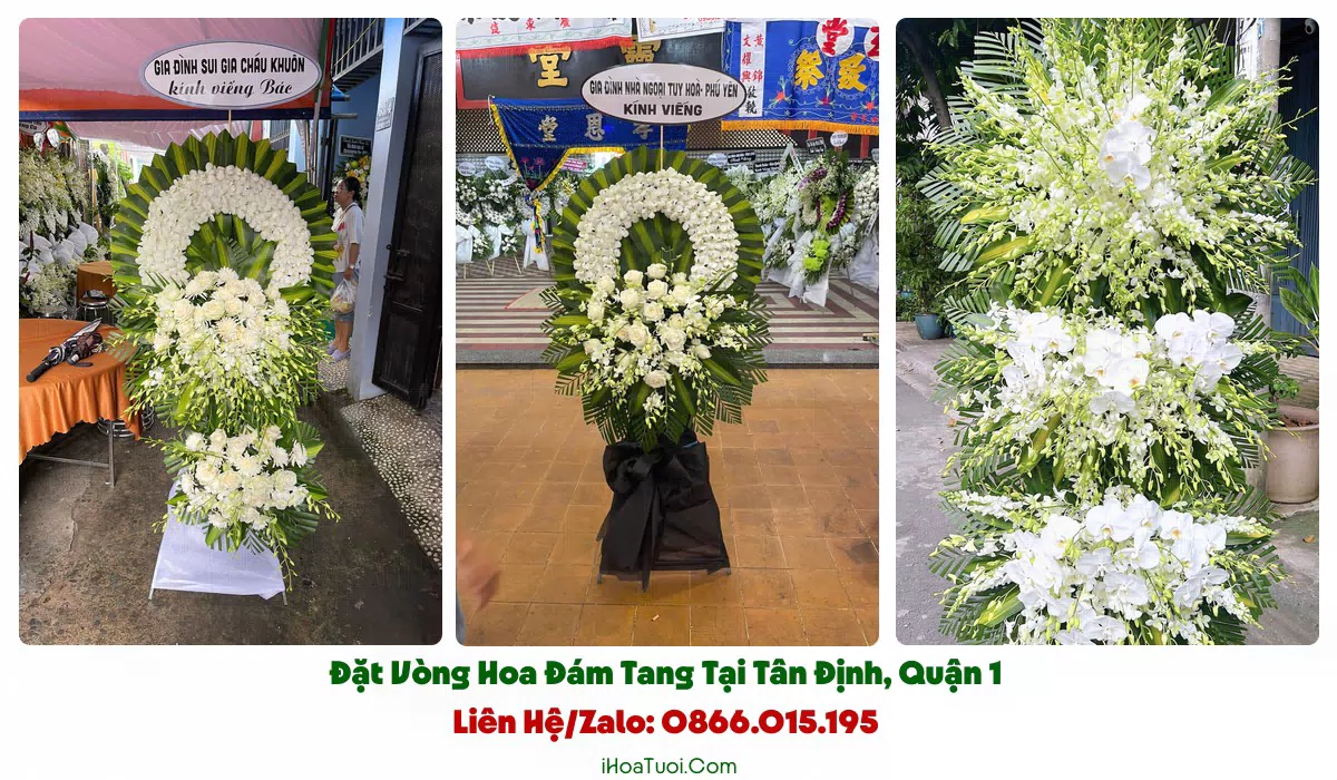 Đặt Vòng Hoa Tang Lễ Phường Tân Định, TP.HCM (Quận 1 Cũ)